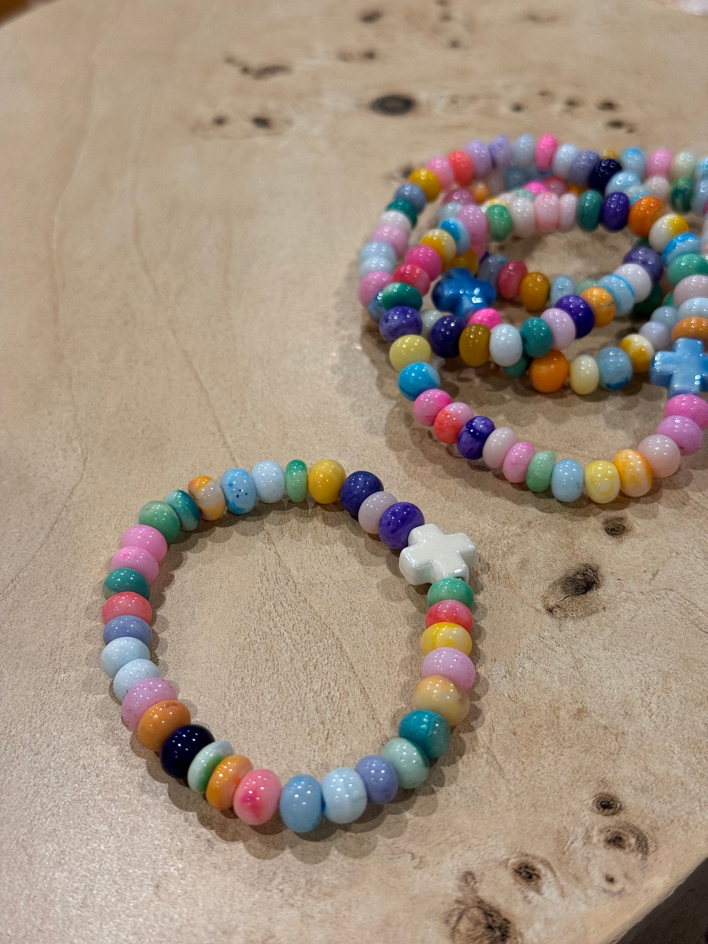 Candy Opal Cross Bracelets | Varying Size