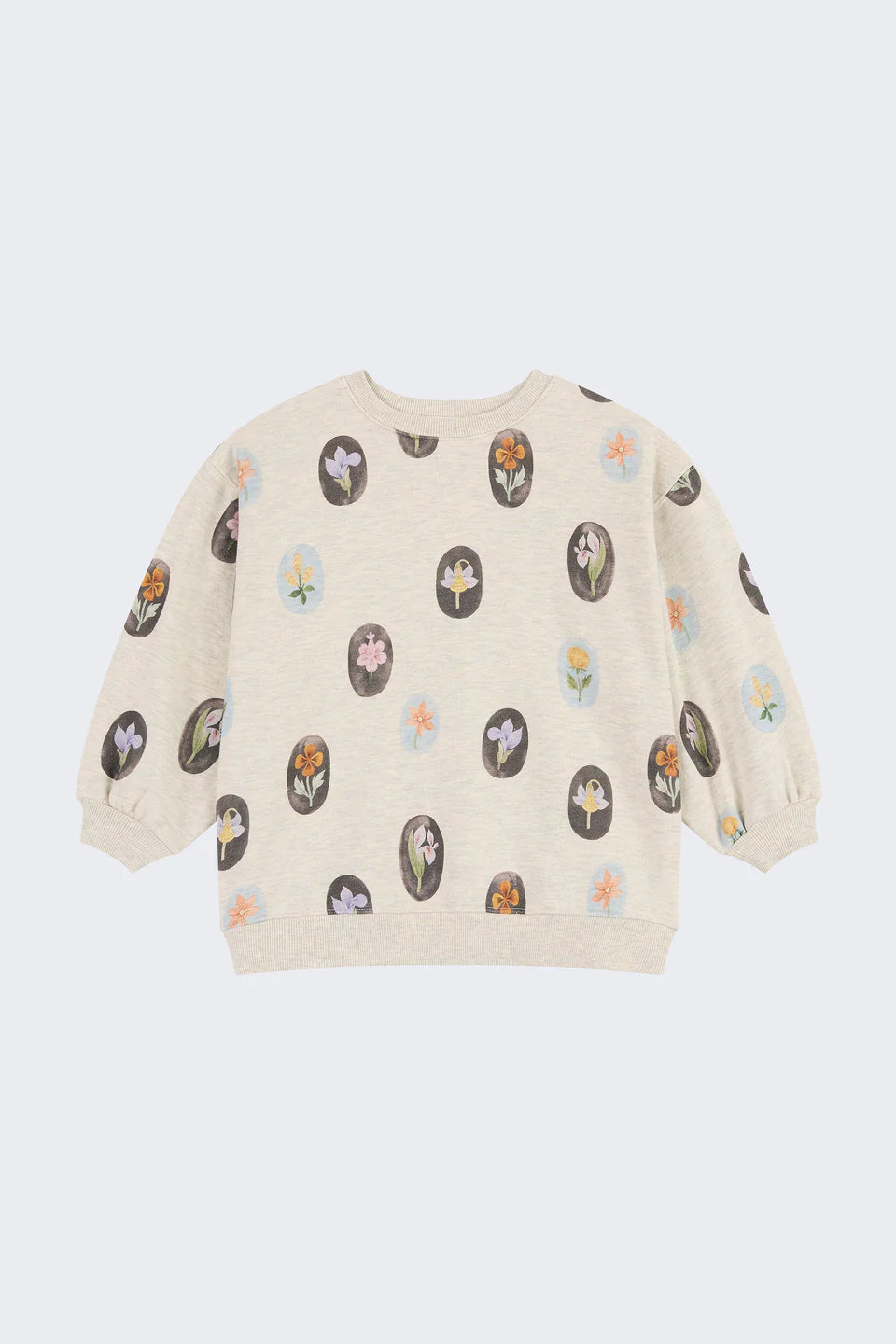 Crew Neck Sweatshirt - Anti-Floral