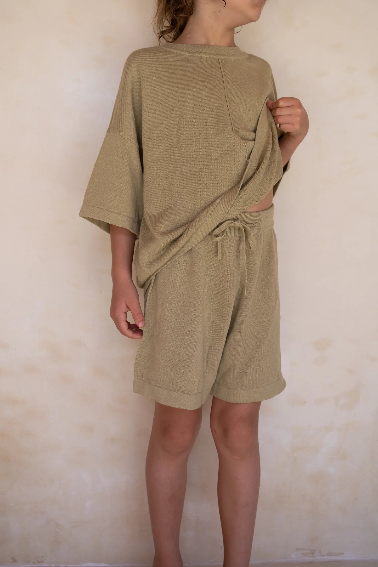 Lightweight Knit Tee | Moss
