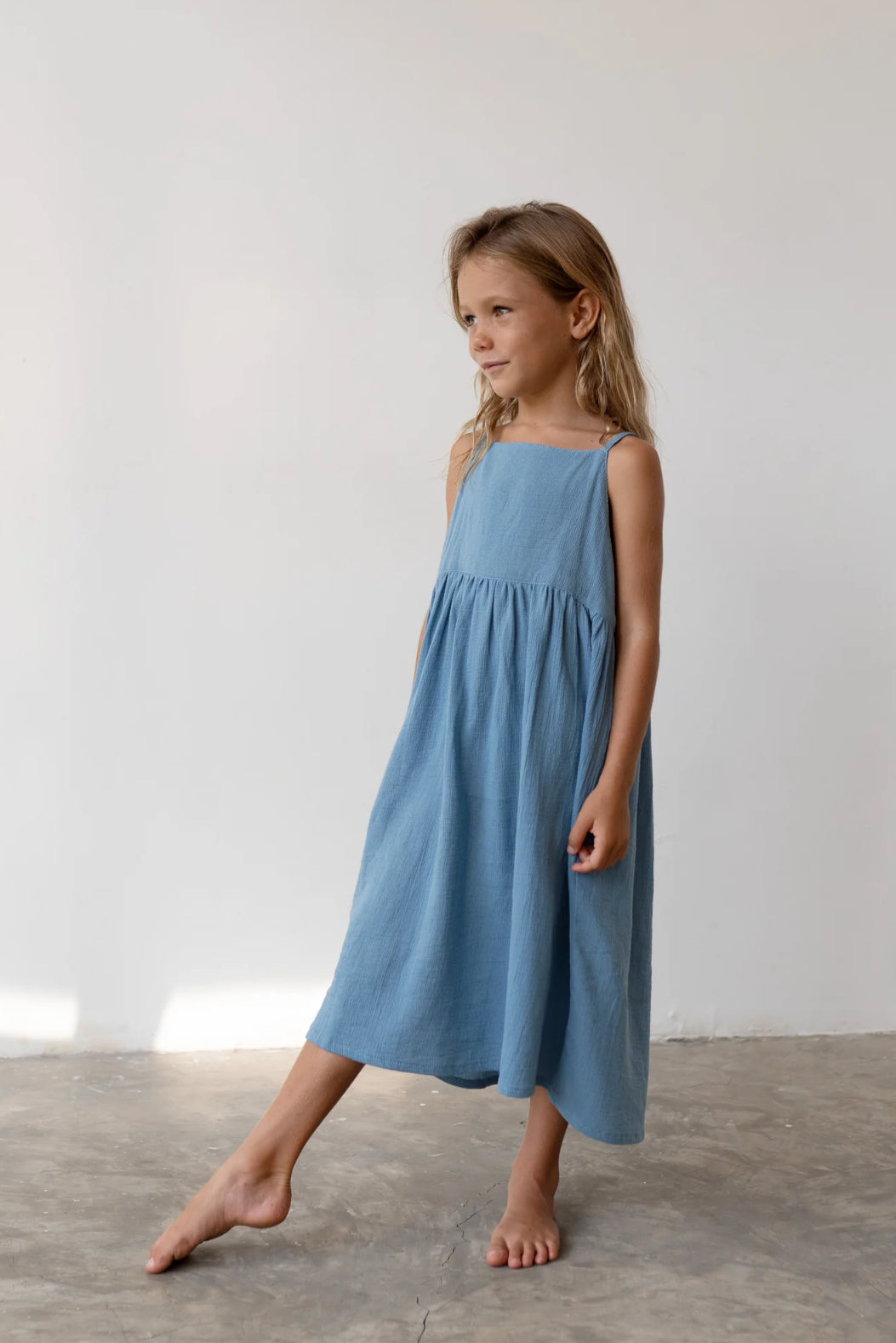 Illoura Field Dress Cornflower