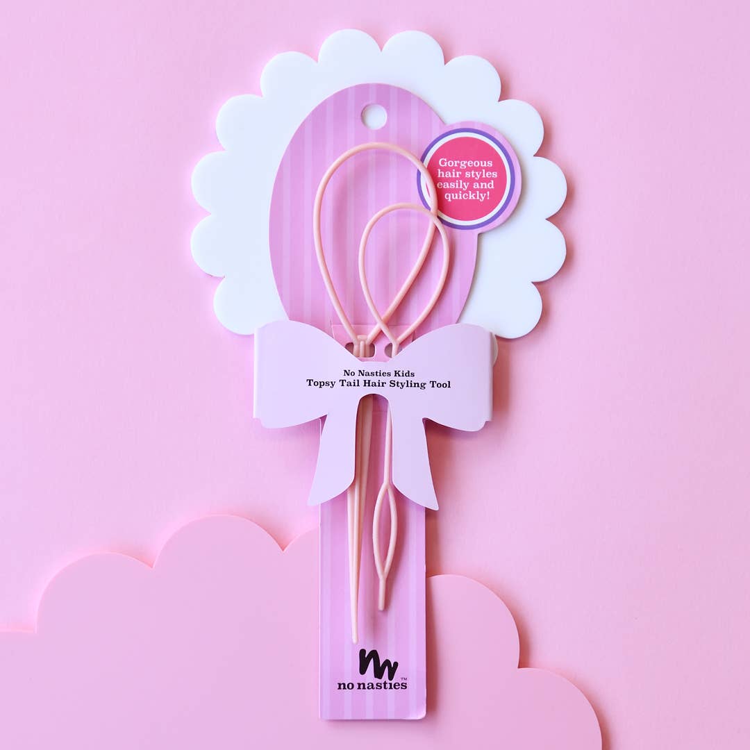 No Nasties Topsy Tail Hair Styling Tool Pink