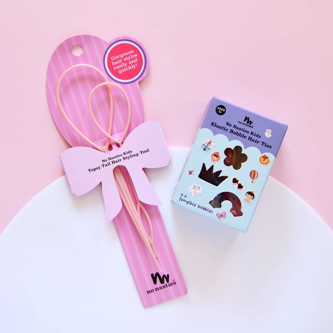 No Nasties Topsy Tail Hair Styling Tool Pink