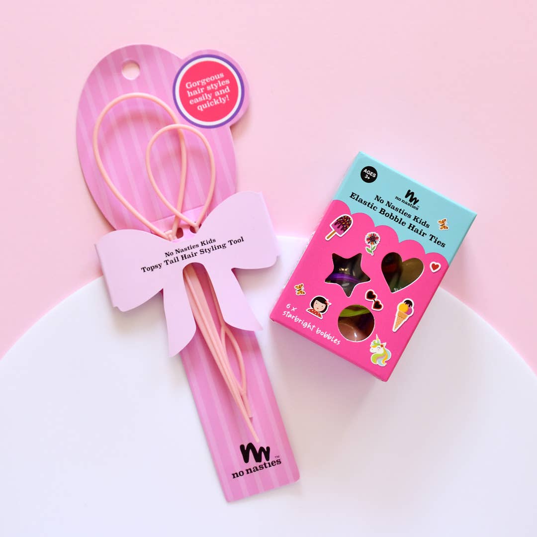 No Nasties Topsy Tail Hair Styling Tool Pink