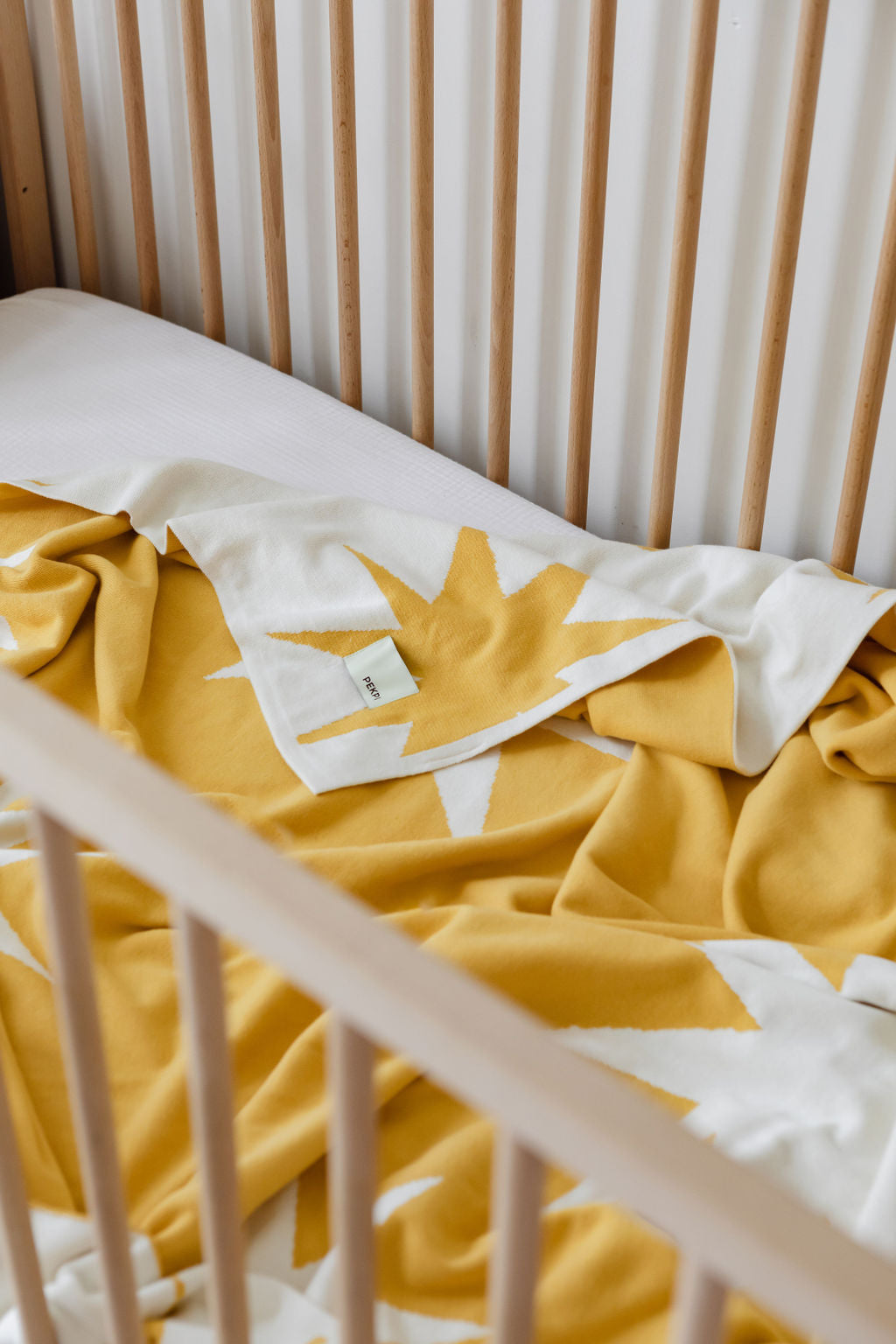 Pekpi Knitted Organic Baby Blanket - Sunburst