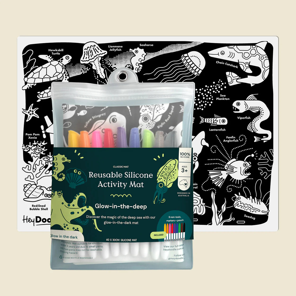 Hey Doodle - Reusable Silicon Activity Mat