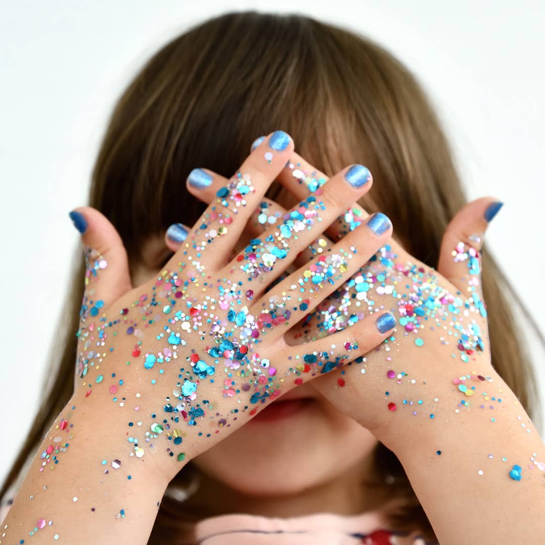 No Nasties Mermaid Blue Water-Based Nail Polish for Kids