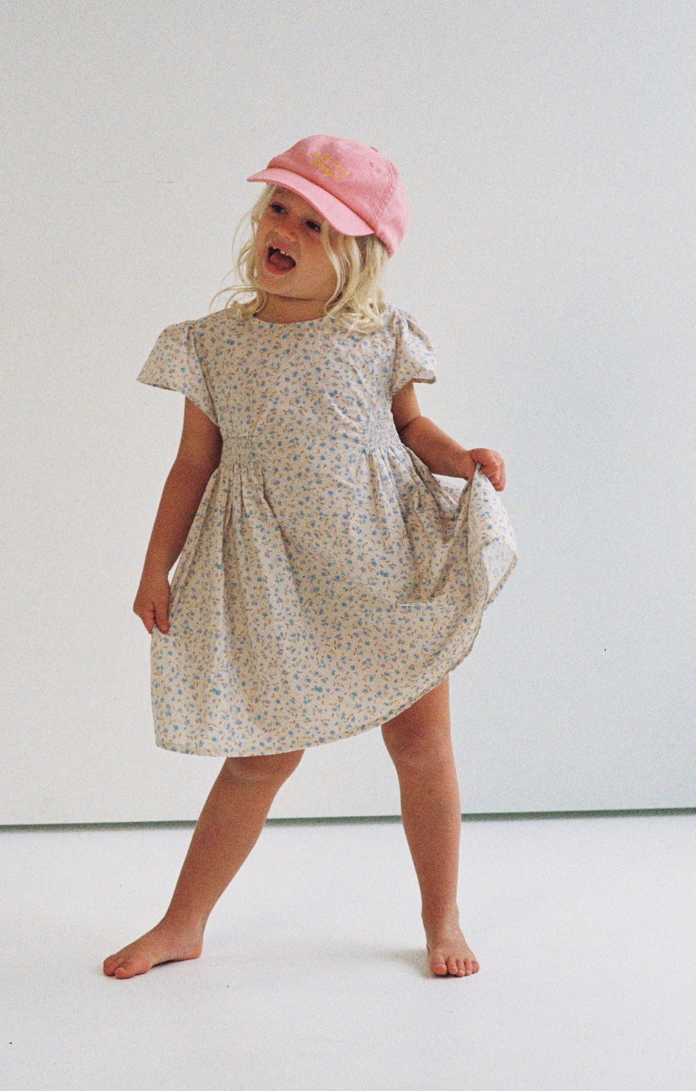 Blossom Dress- Indigo bloom