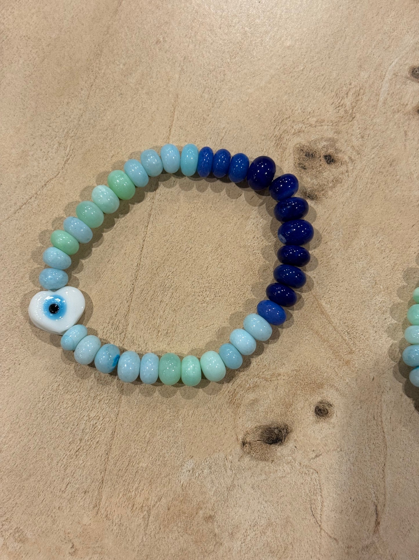 Ombré Blue Evil eye Bracelet