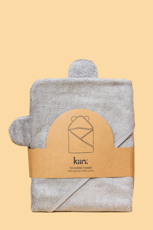 Kiin Hooded Towel Dusky Blue
