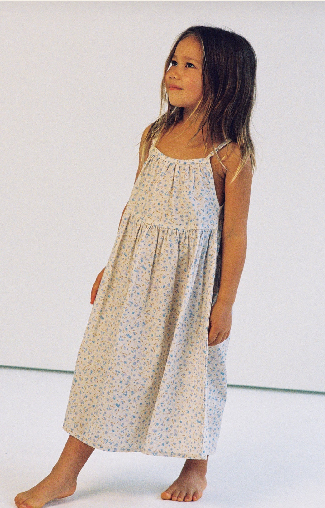 Darcy Dress- Indigo bloom