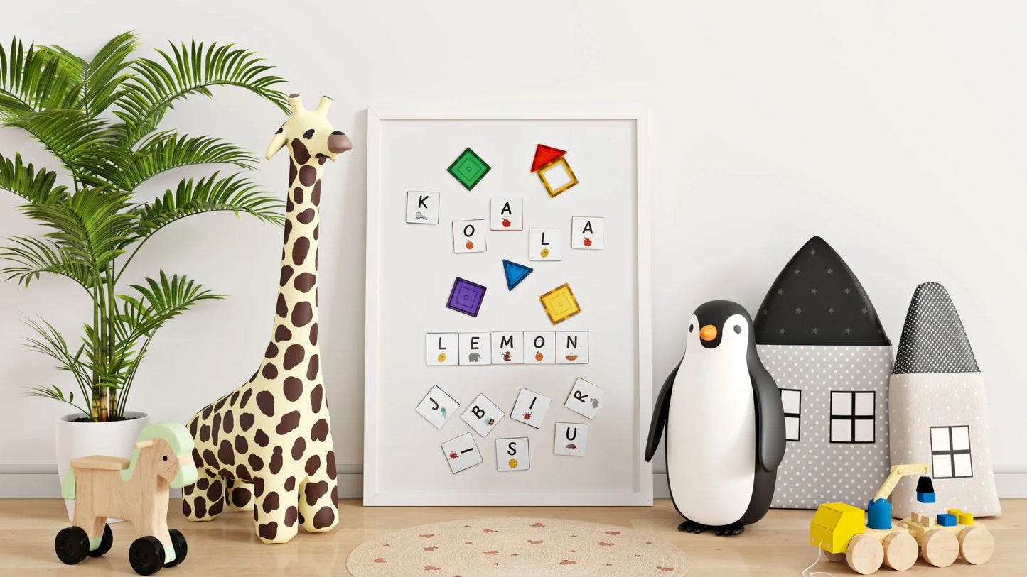 Magnetic tile toppers