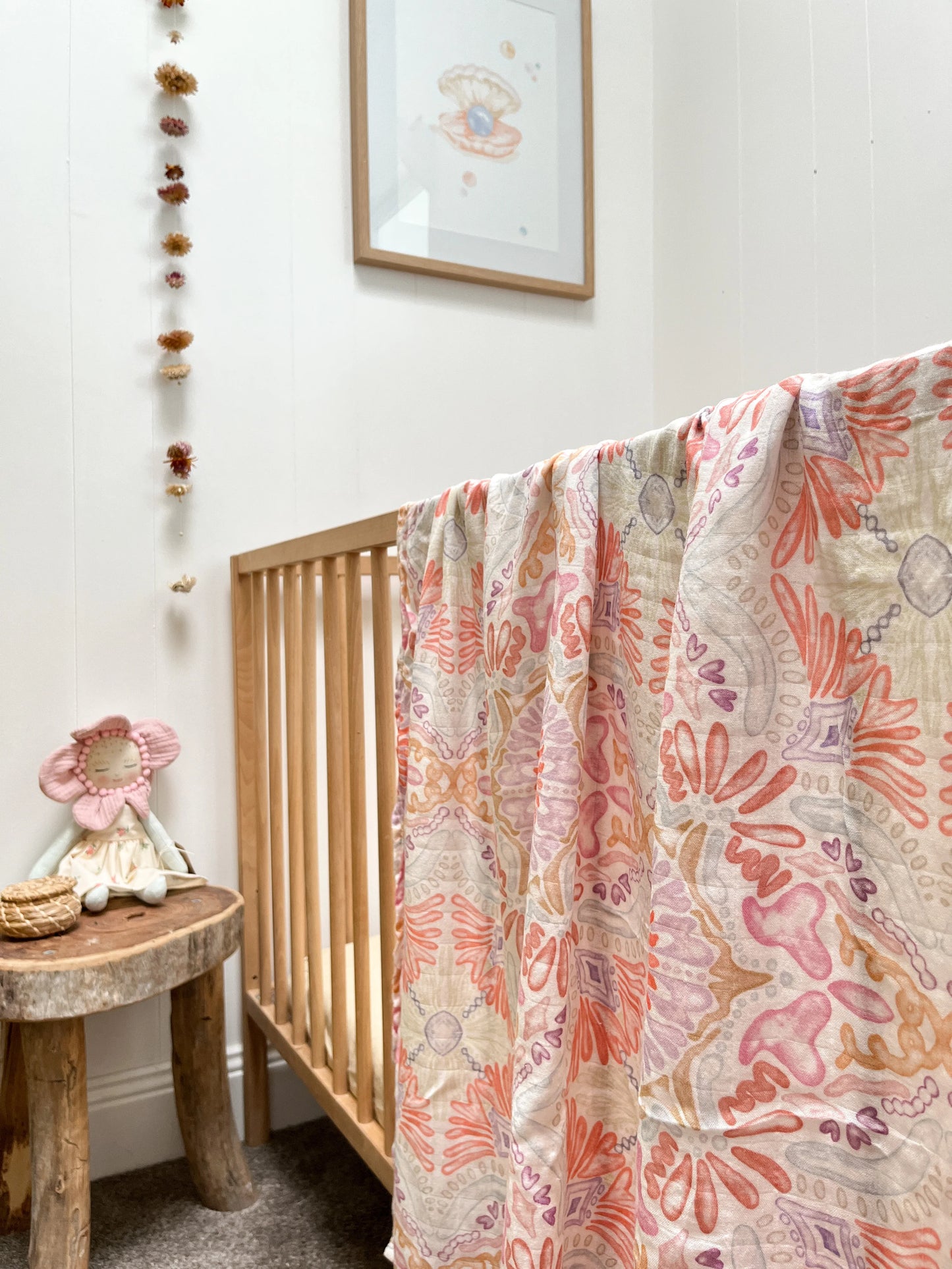 Milky Designs Wrap Bamboo Swaddle Coral