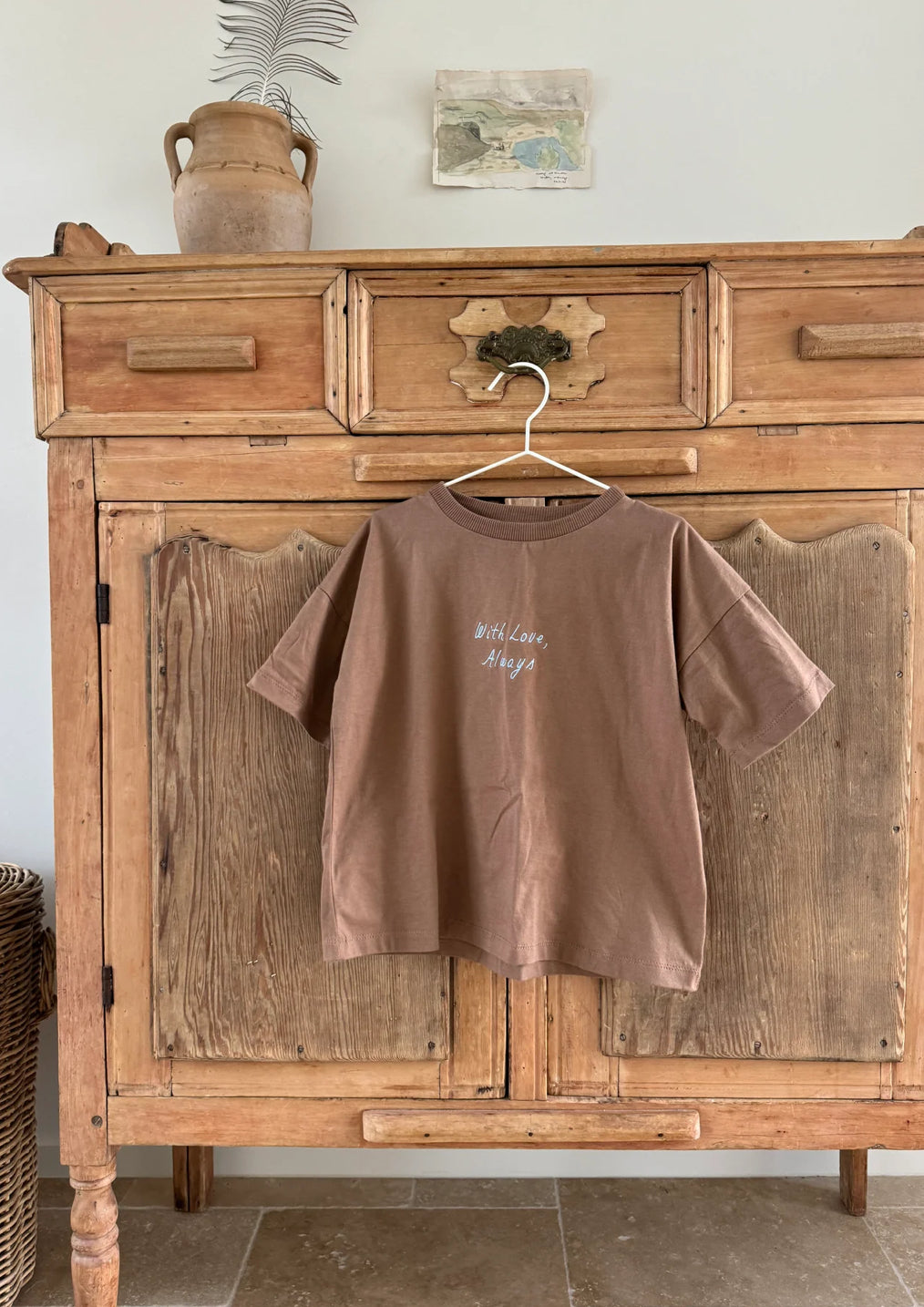 With Love Tee- Chocolate