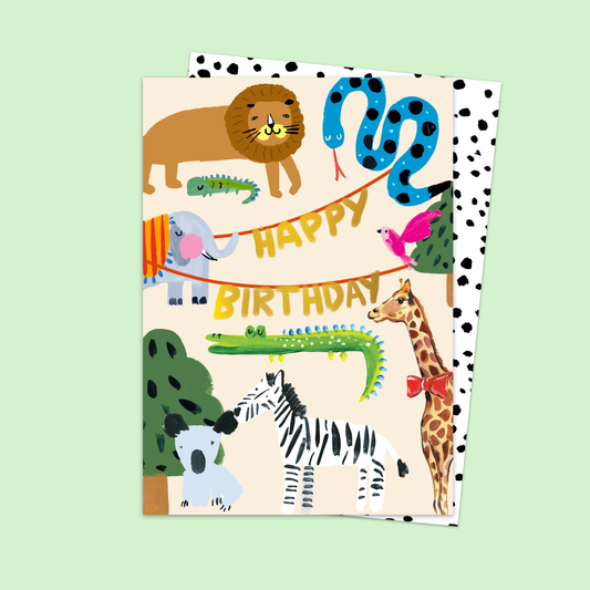 Eleanor Bowmer Jungle Friends Birthday Card