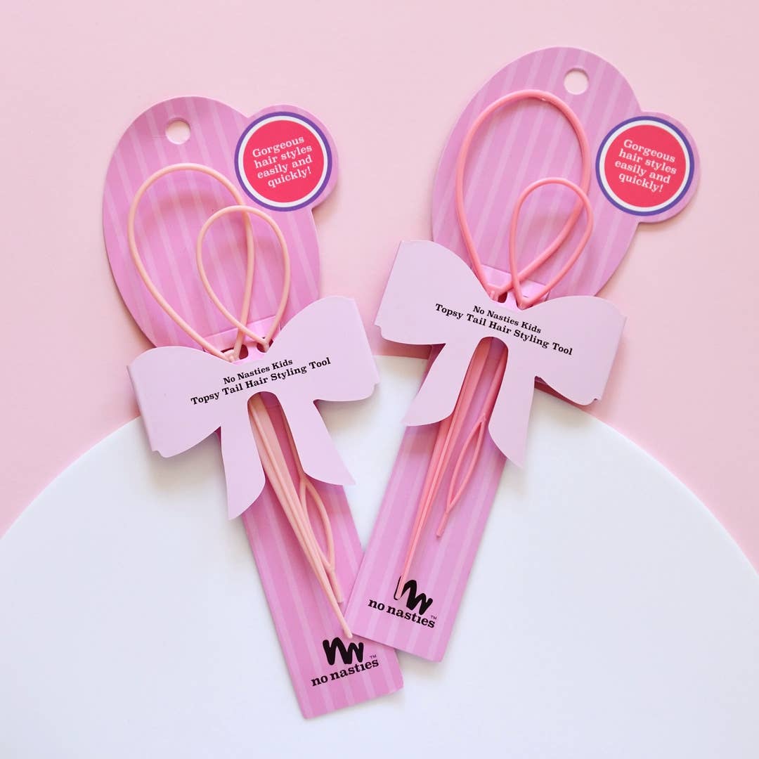 No Nasties Topsy Tail Hair Styling Tool Pink