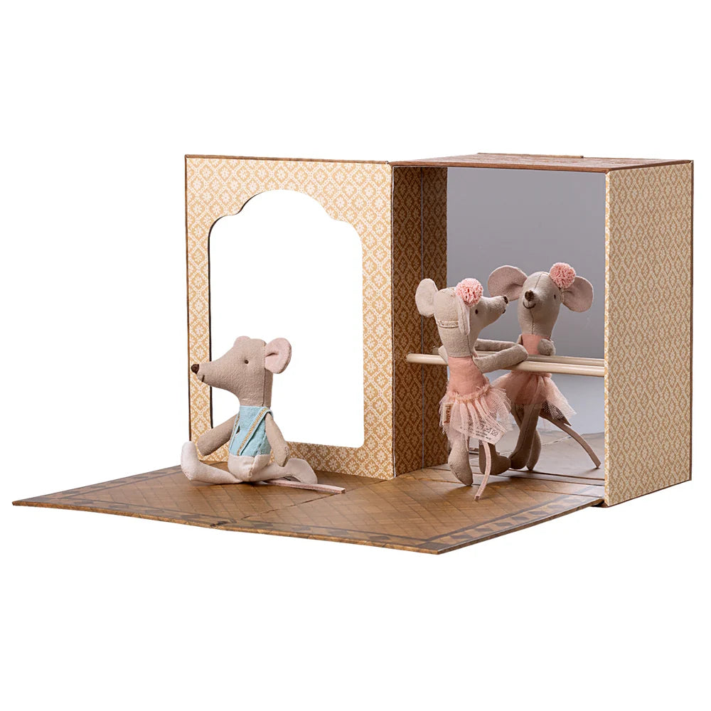 Maileg Ballet Mice Dance Studio Little Brother and Sister