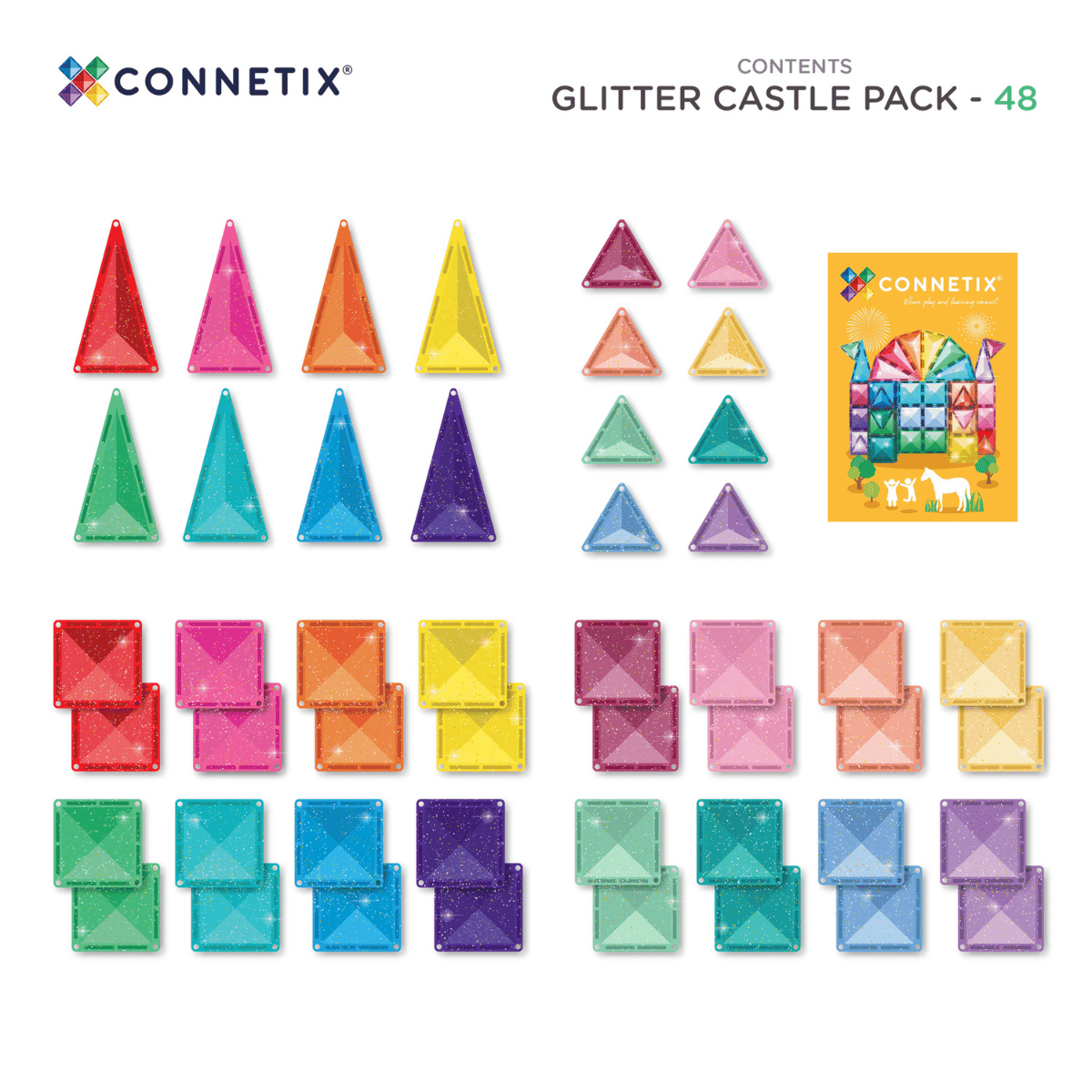 Glitter Castle Pack 48pc