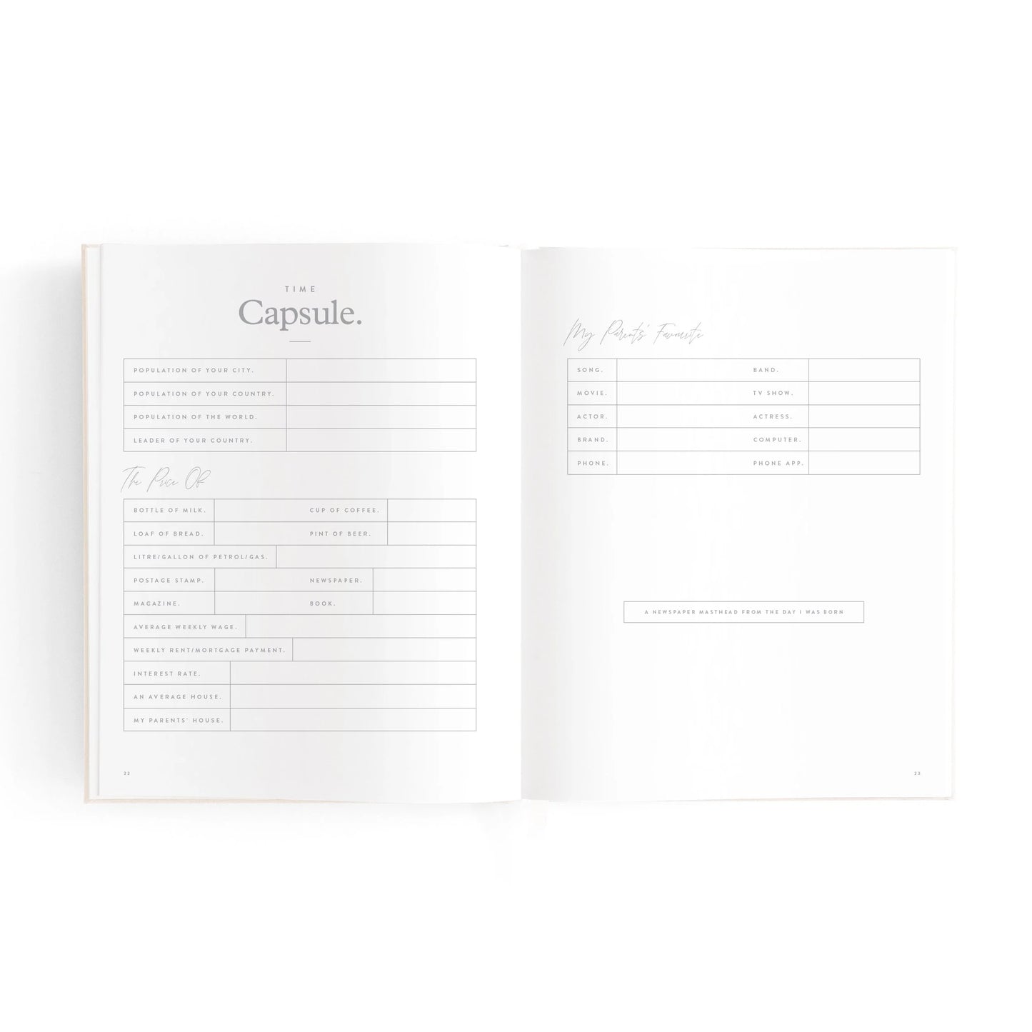 Fox & Fallow Baby Book Mini