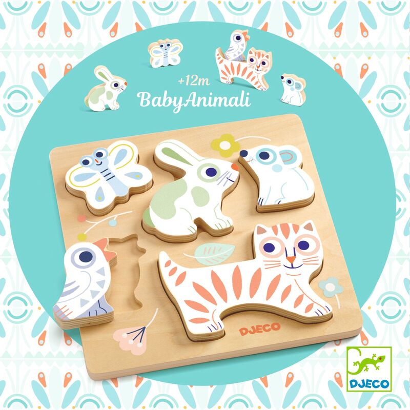Baby Animali Wooden Puzzle