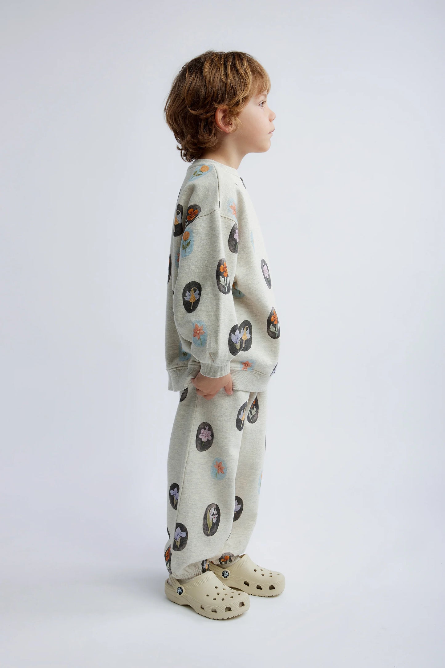 Crew Neck Sweatshirt - Anti-Floral