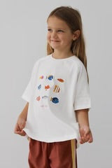 Lenn - Go Fish Tee - White