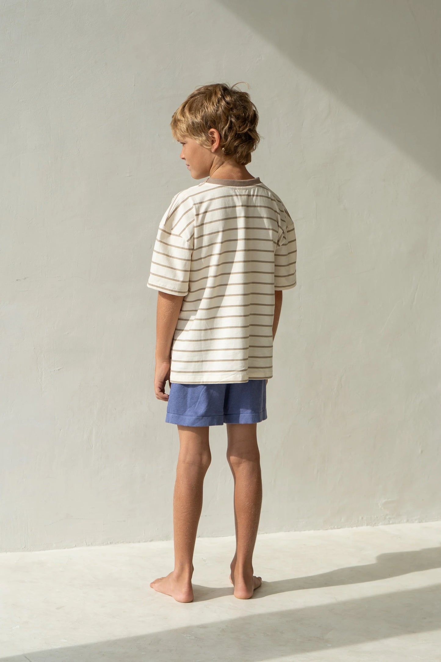 Illoura Basic Tee Mushroom stripe