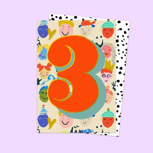 Eleanor Bowmer Age 3 Card