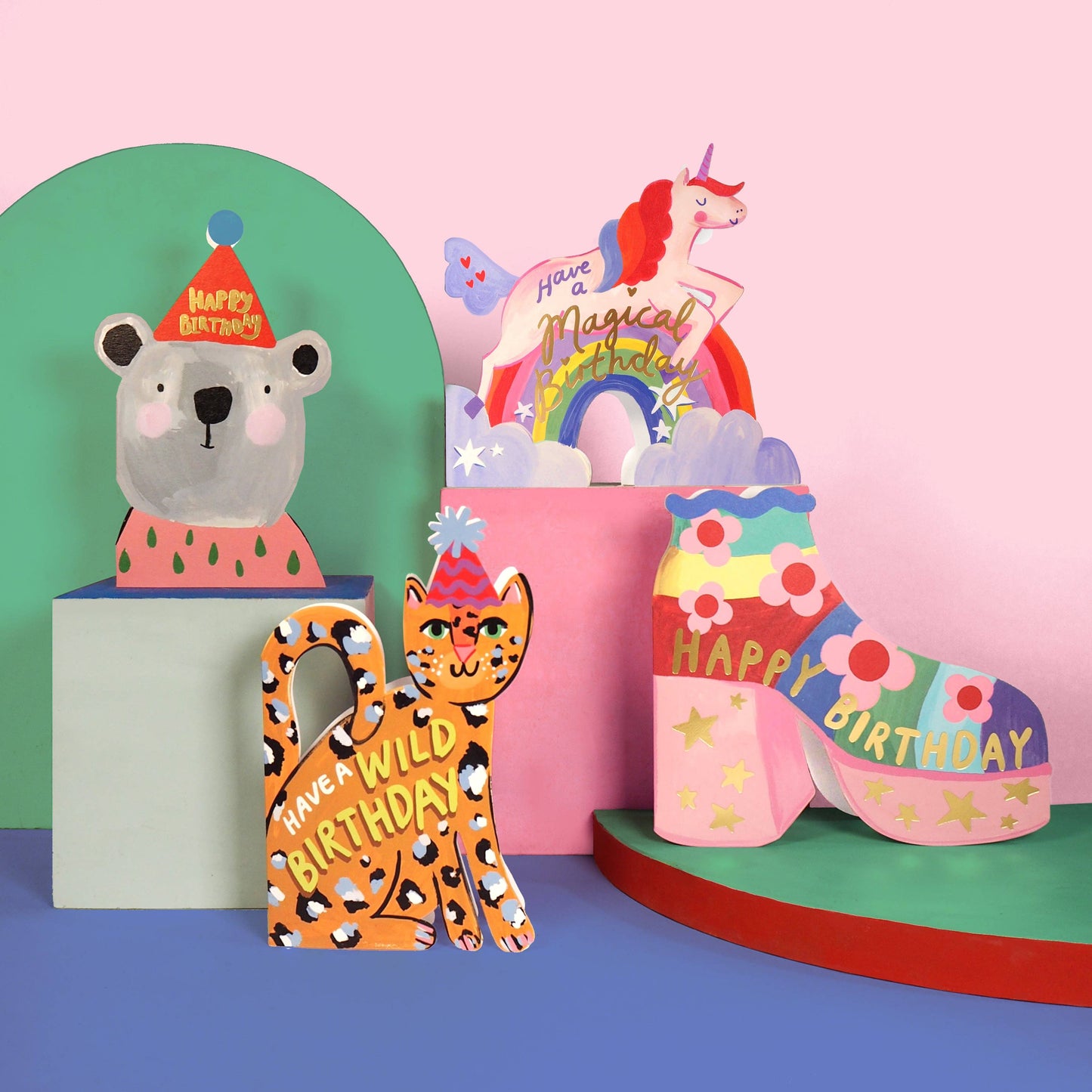 Eleanor Bowmer Leopard Shaped Card