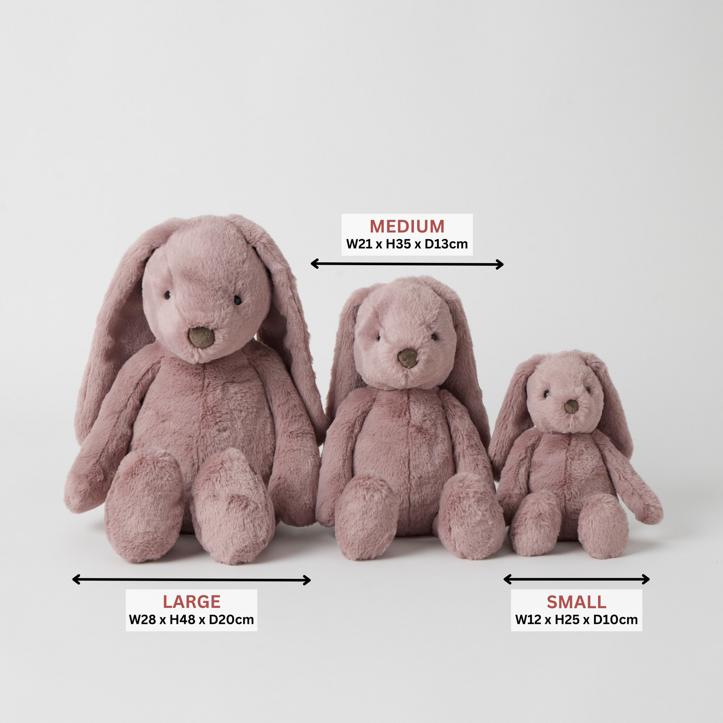 Jiggle & Giggle Mauve Bunny Small