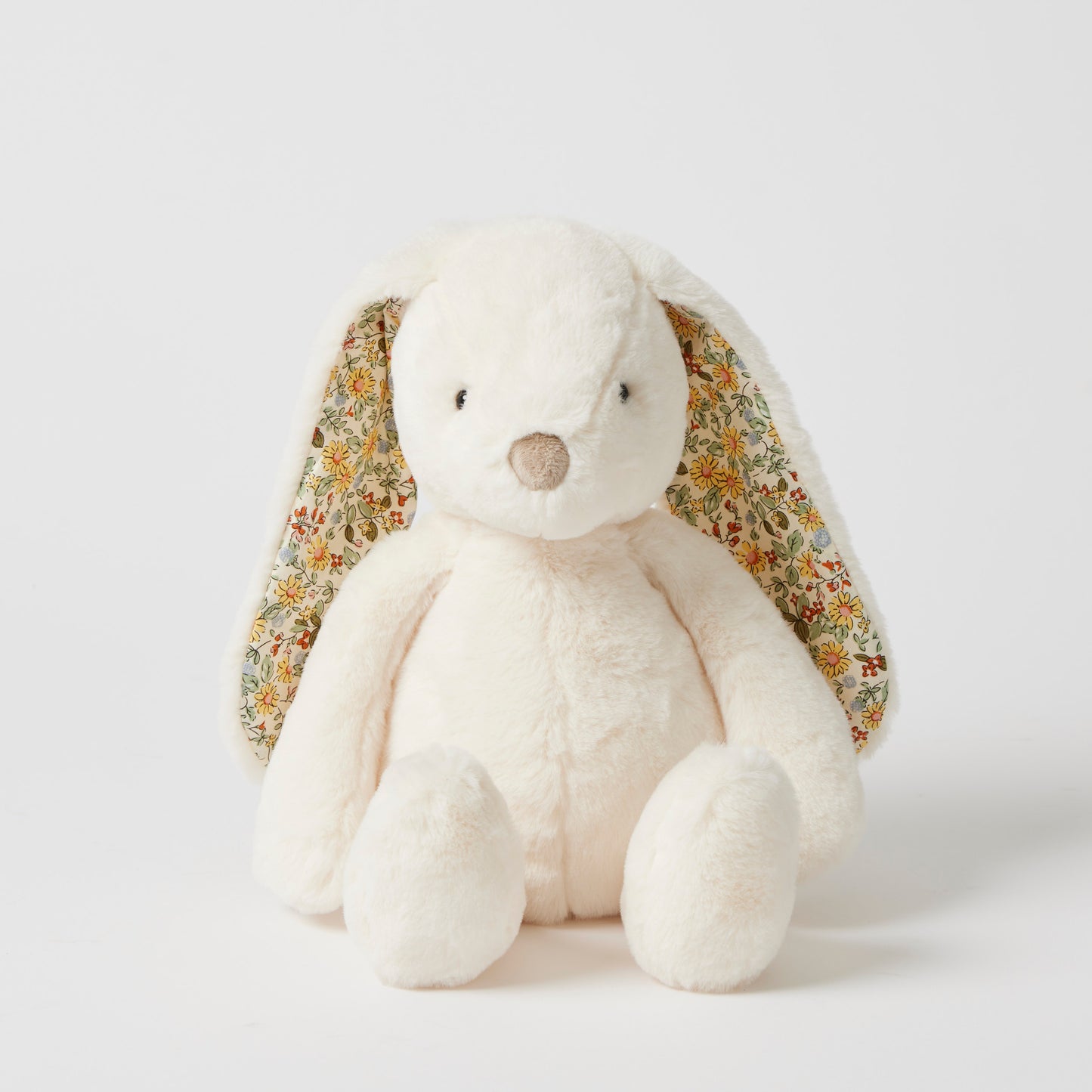 Jiggle & Giggle Floral White bunny Medium