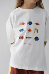 Lenn - Go Fish Tee - White