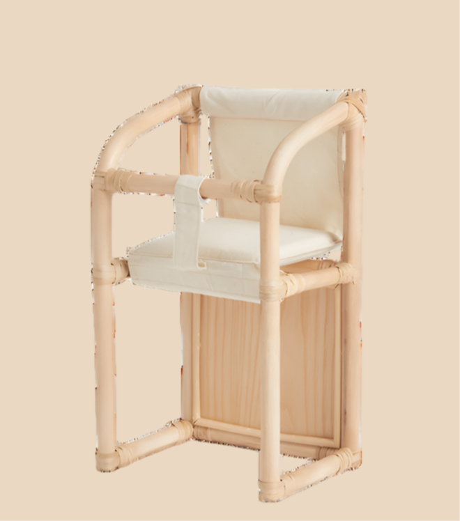 Olliella Rattan doll Highchair