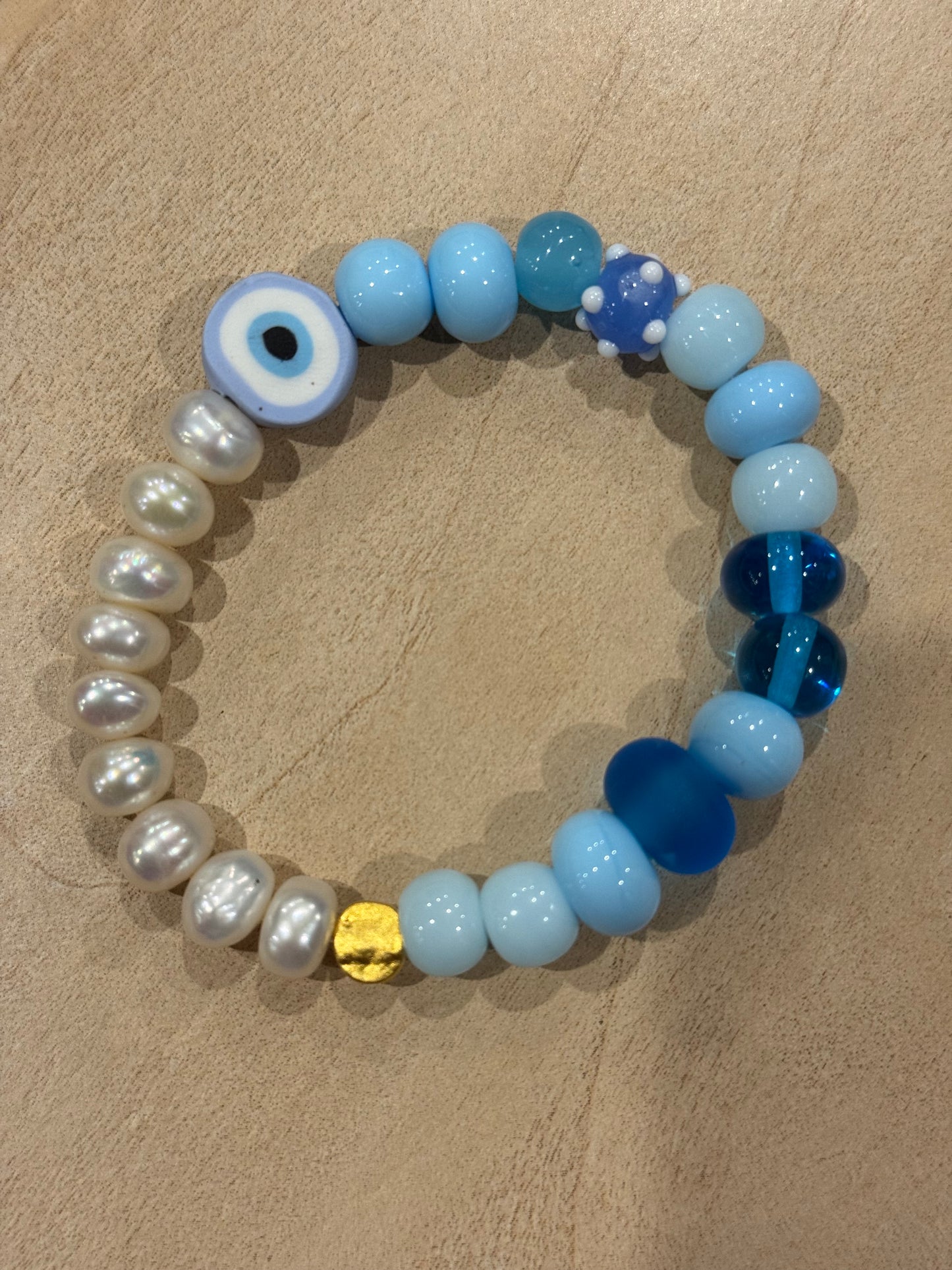 Locally Made Lampwork Bead Bracelets | Various colours