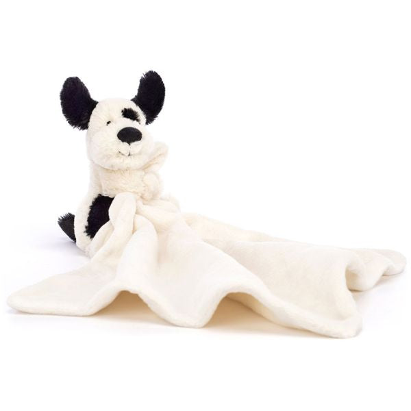 Jellycat Bashful Black And Cream Puppy Soother