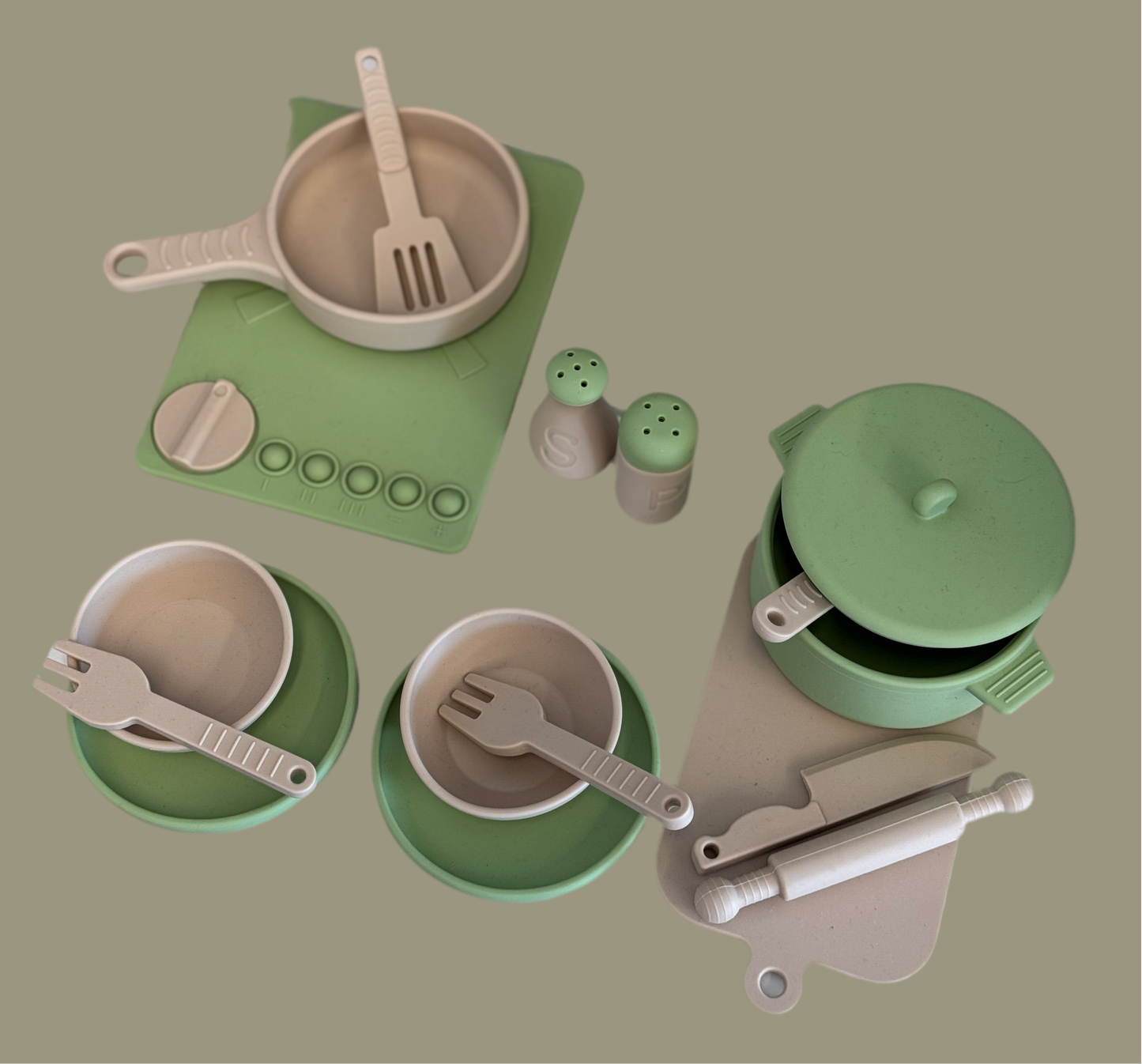Silicone cooking set