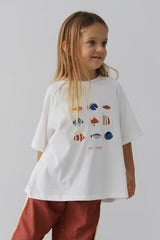 Lenn - Go Fish Tee - White