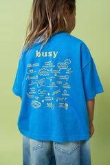 Busy Tee - Sunny Blue
