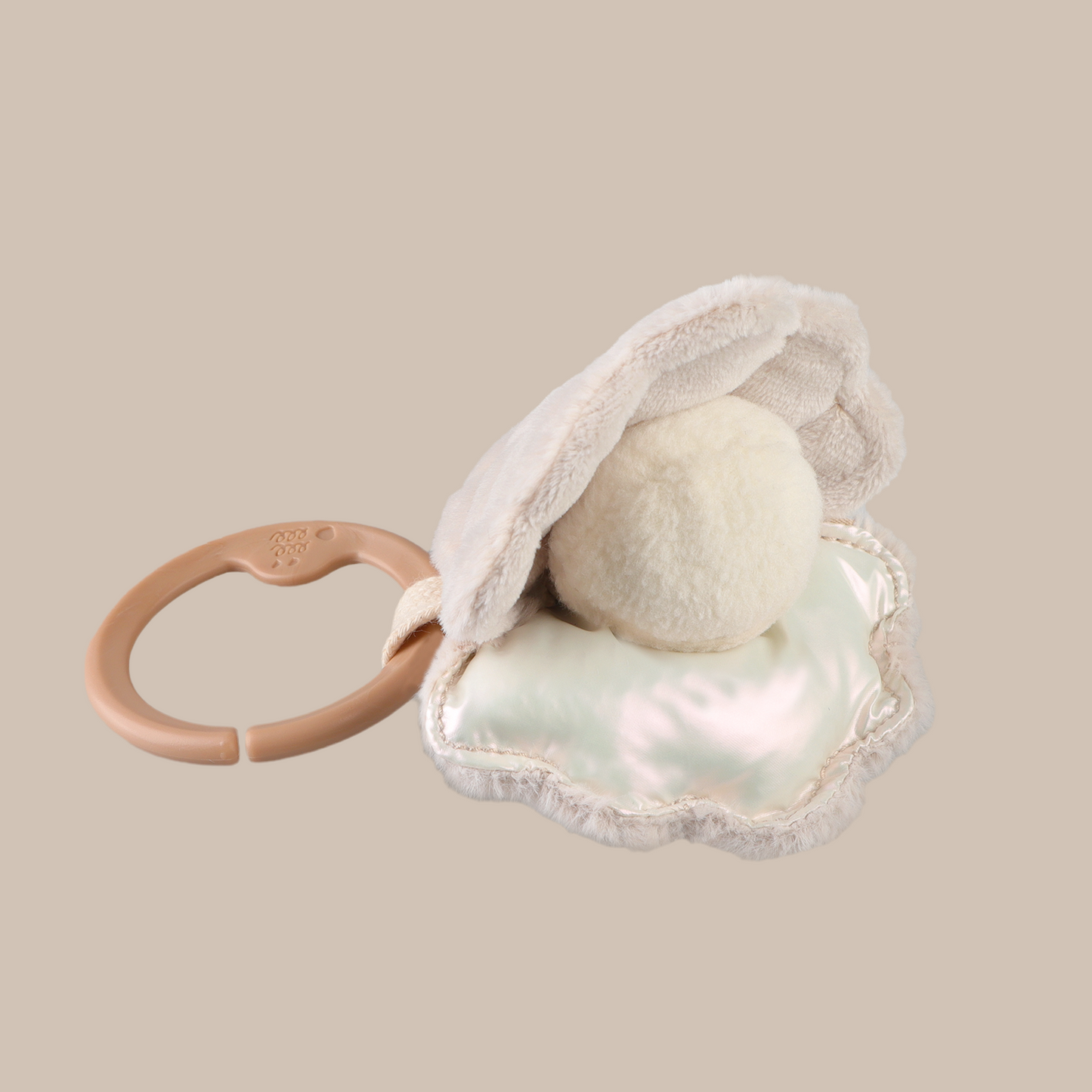 Oyster Handheld Baby Rattle with Textures