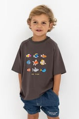 Lenn - Fish Tee - Charcoal