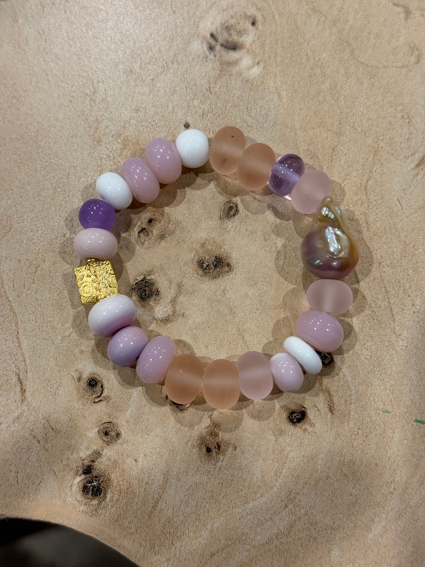 Locally Made Lampwork Bead Bracelets | Various colours