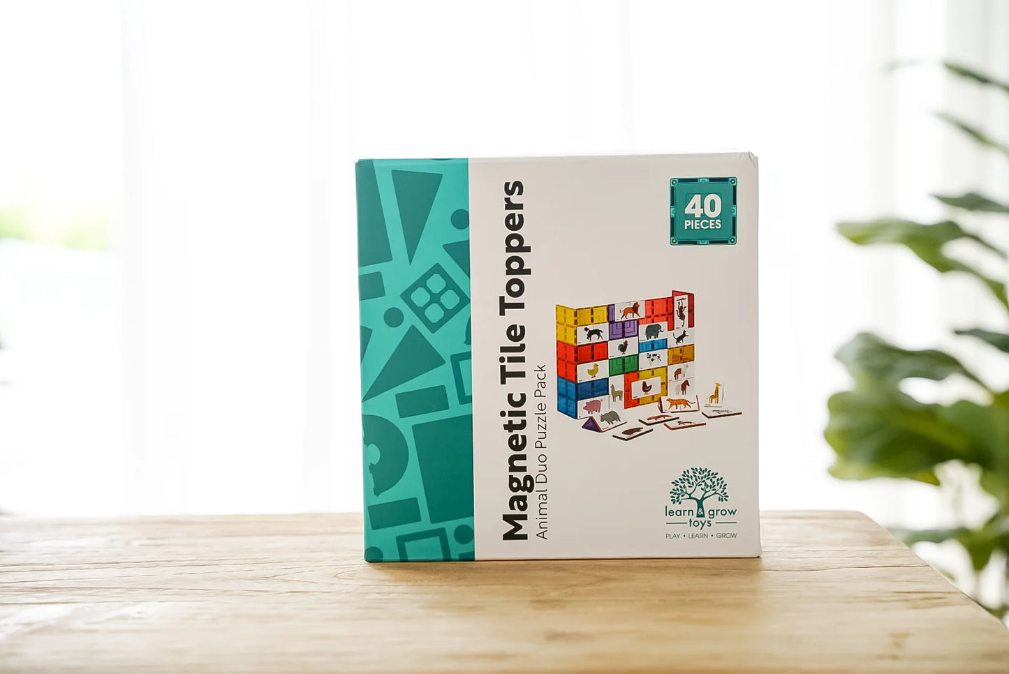 Magnetic tile toppers