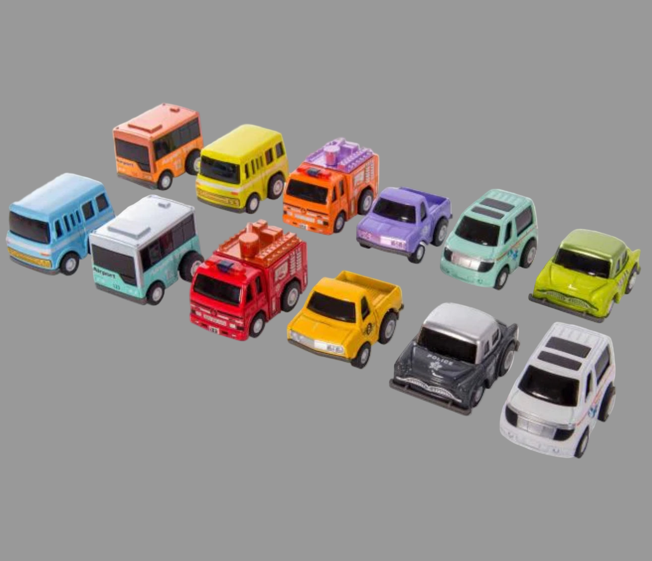 Discovery Zone Pull Backs Vehicles In Container Mini