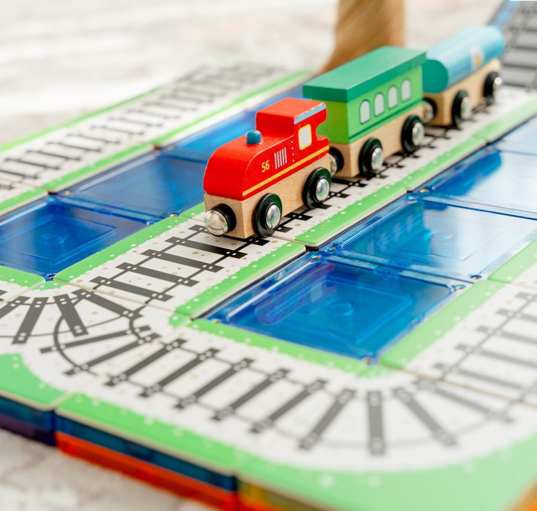 Magnetic tile toppers