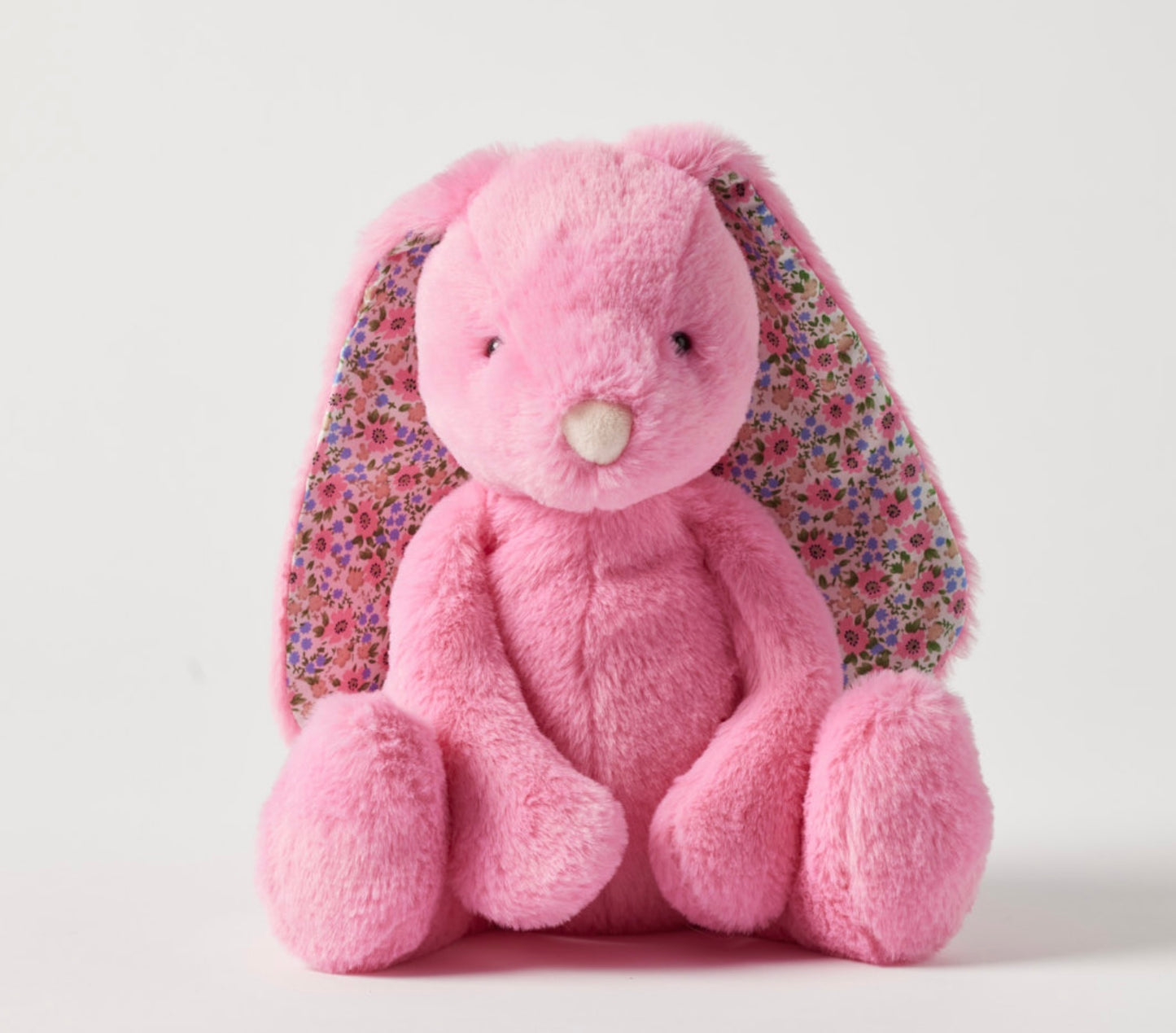 Jiggle & Giggle Floral Sherbet Pink Bunny Medium