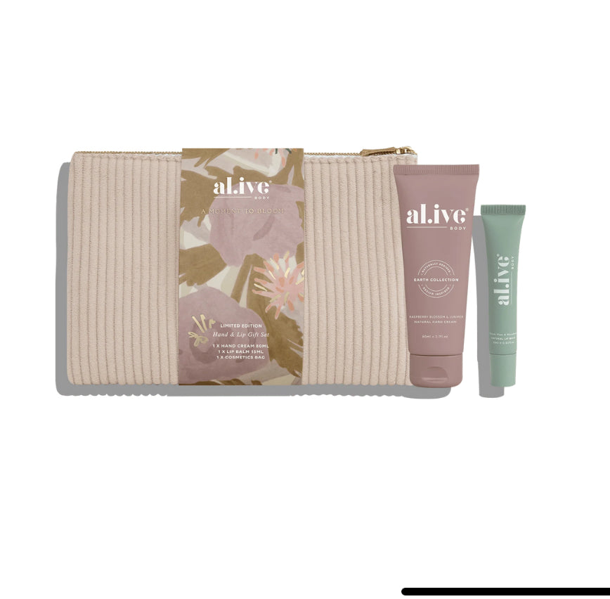 Al.ive Body Hand and Lip Gift Set A Moment to Bloom