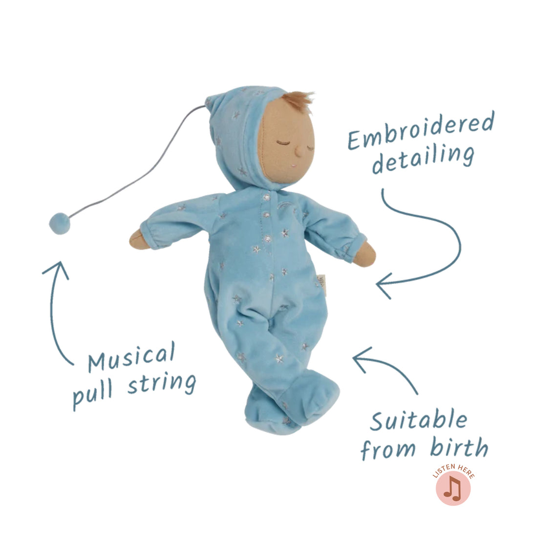 Olliella Dozy Dinkum Dolls - Lullaby