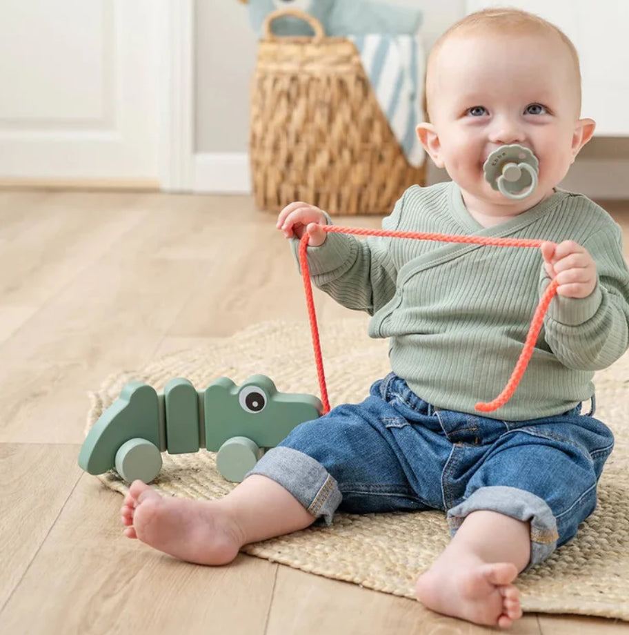 Done By Deer Pull along wiggle toy Croco