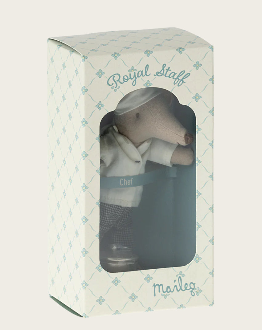 Maileg Chef Mouse With Pot & Spoon