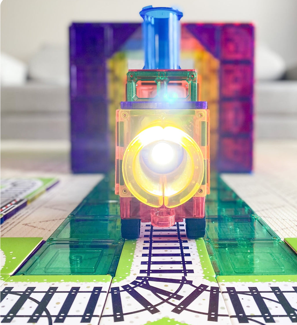 Magnetic tile toppers