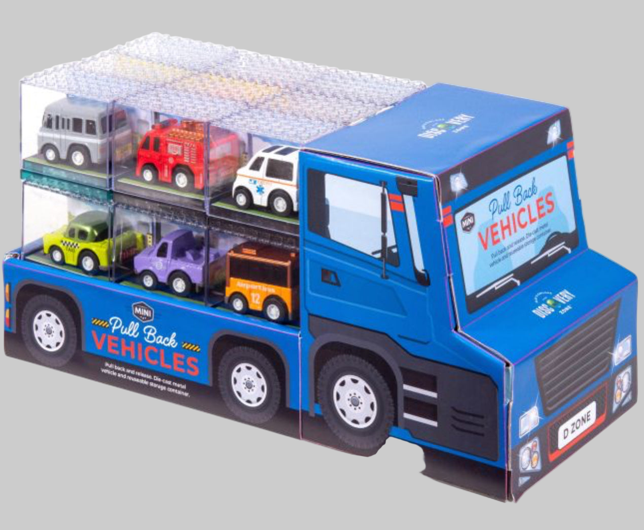 Pull Back vehicle in Container - small